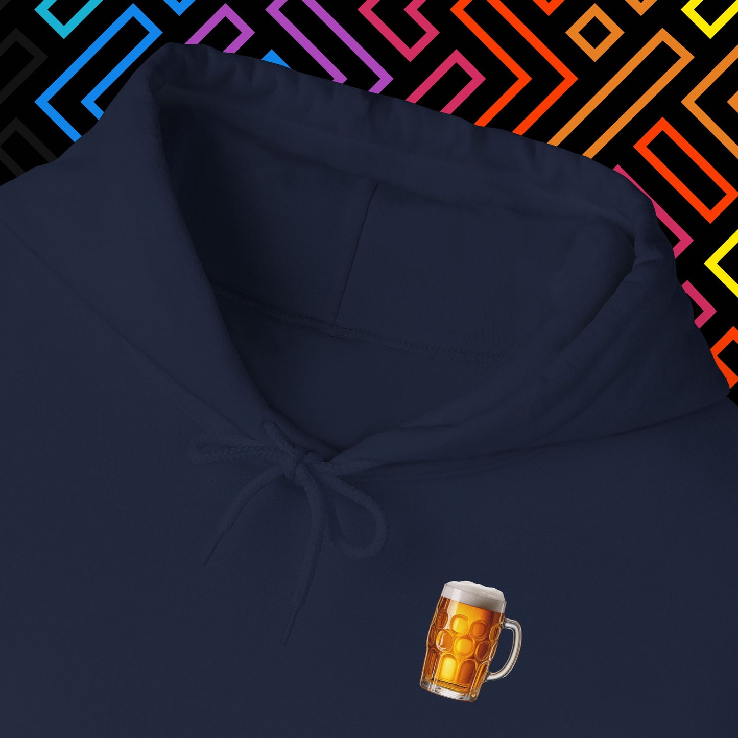 "Beer" Backprint Hoodie Unisex