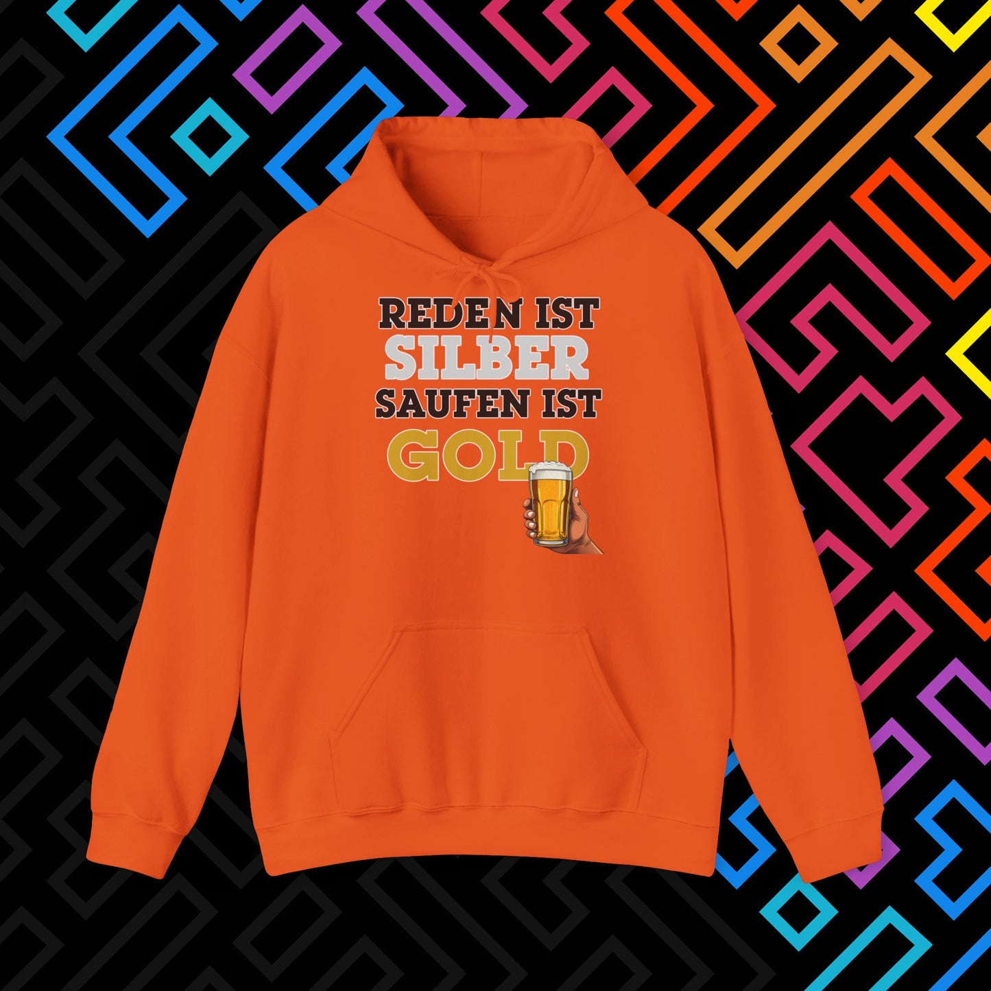 "Saufen ist Gold" Hoodie Unisex