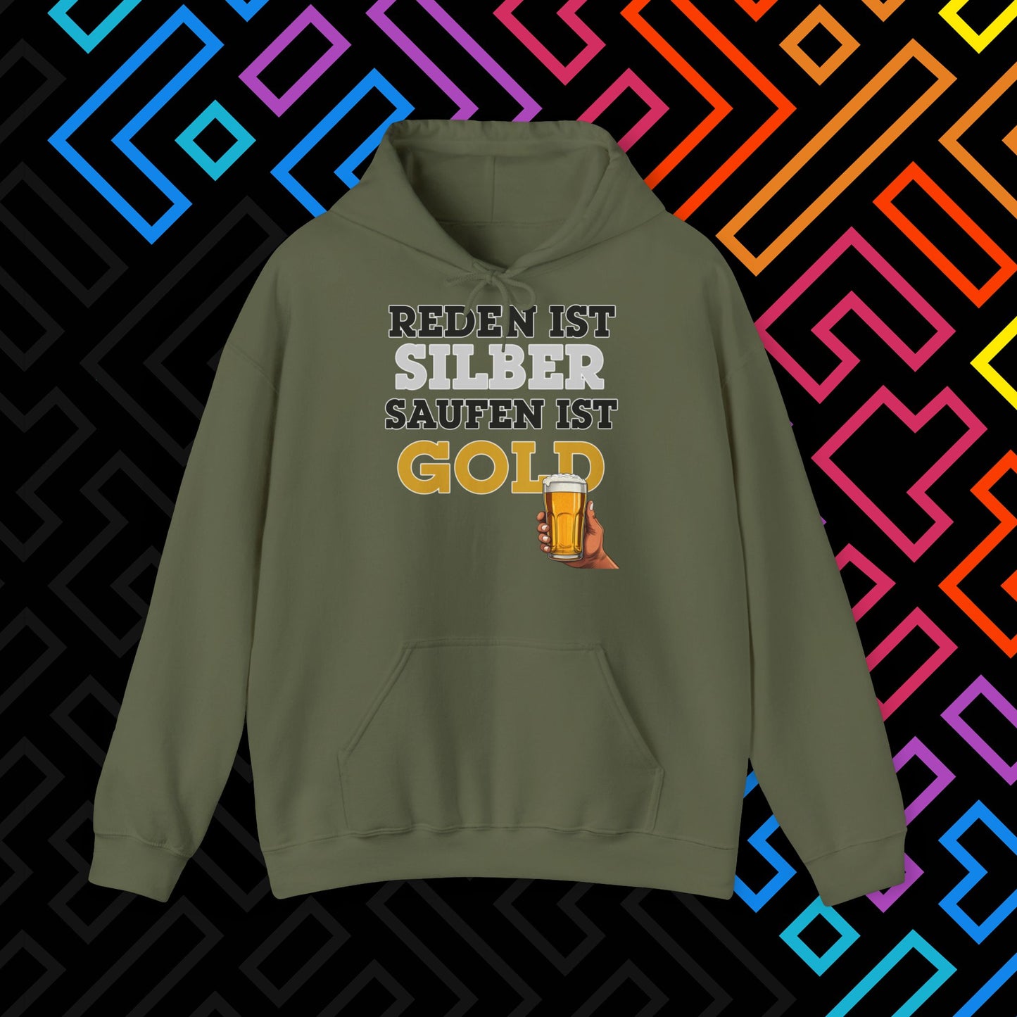 "Saufen ist Gold" Hoodie Unisex