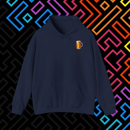 "Beer" Backprint Hoodie Unisex