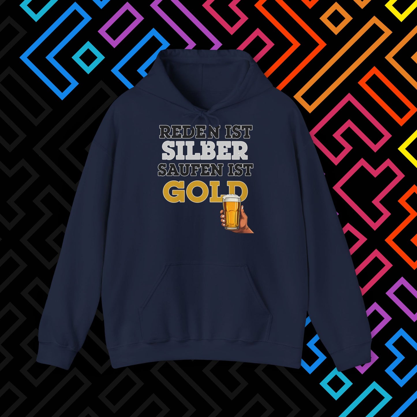"Saufen ist Gold" Hoodie Unisex