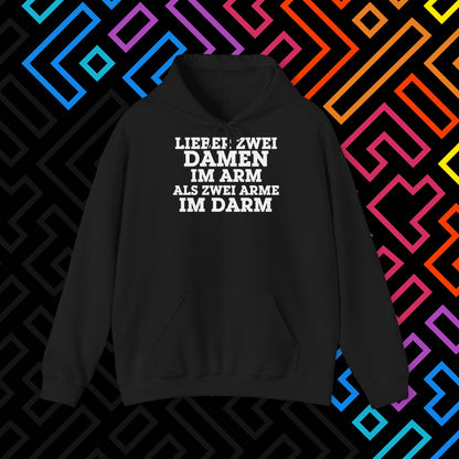 "Lieber zwei Damen im Arm" Hoodie Unisex