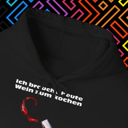 "Wein zum kochen" Hoodie Unisex
