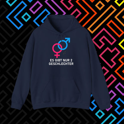 "2 Geschlechter" Hoodie Unisex