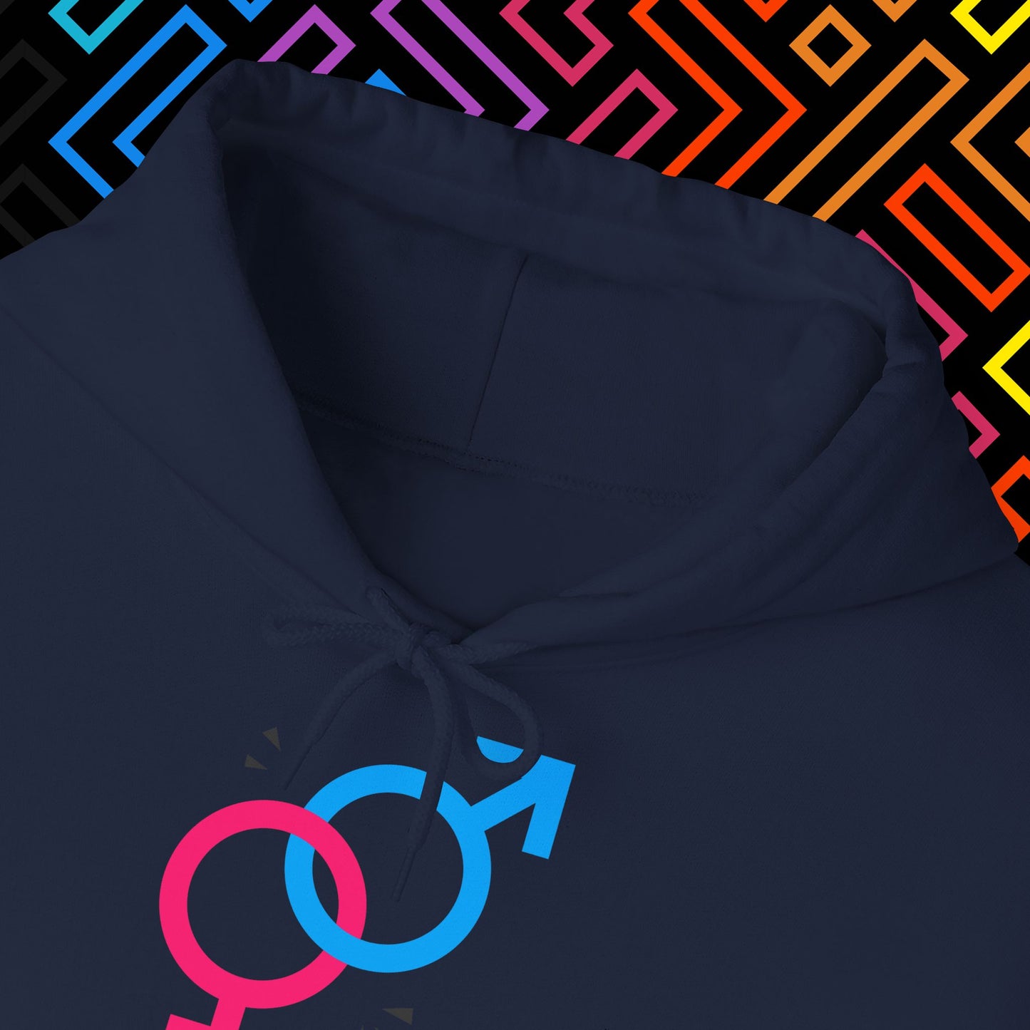 "2 Geschlechter" Hoodie Unisex