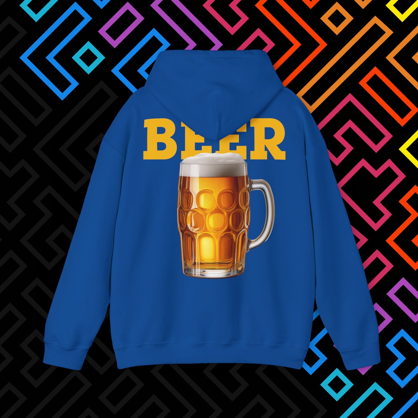 "Beer" Backprint Hoodie Unisex