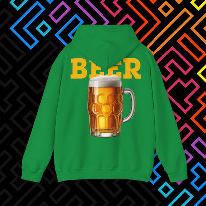"Beer" Backprint Hoodie Unisex
