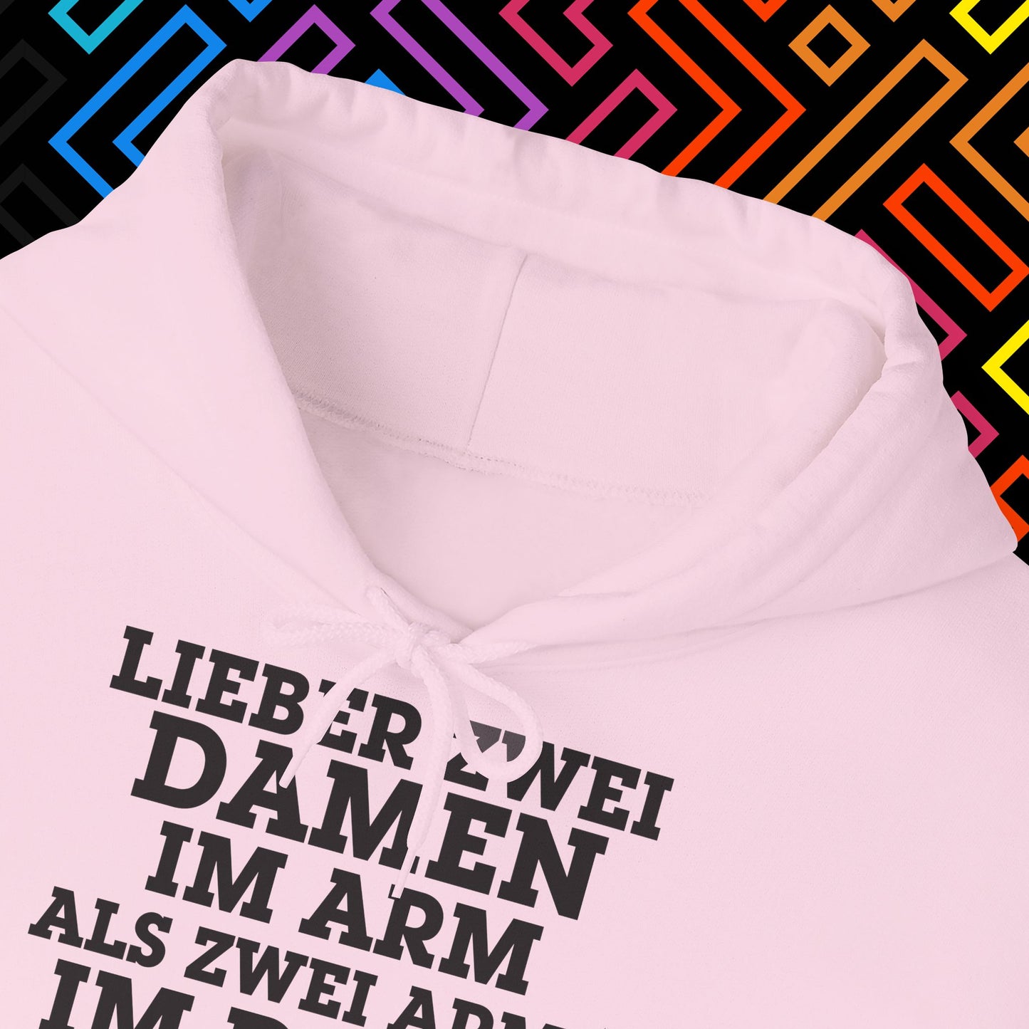 "Lieber zwei Damen im Arm" Hoodie Unisex