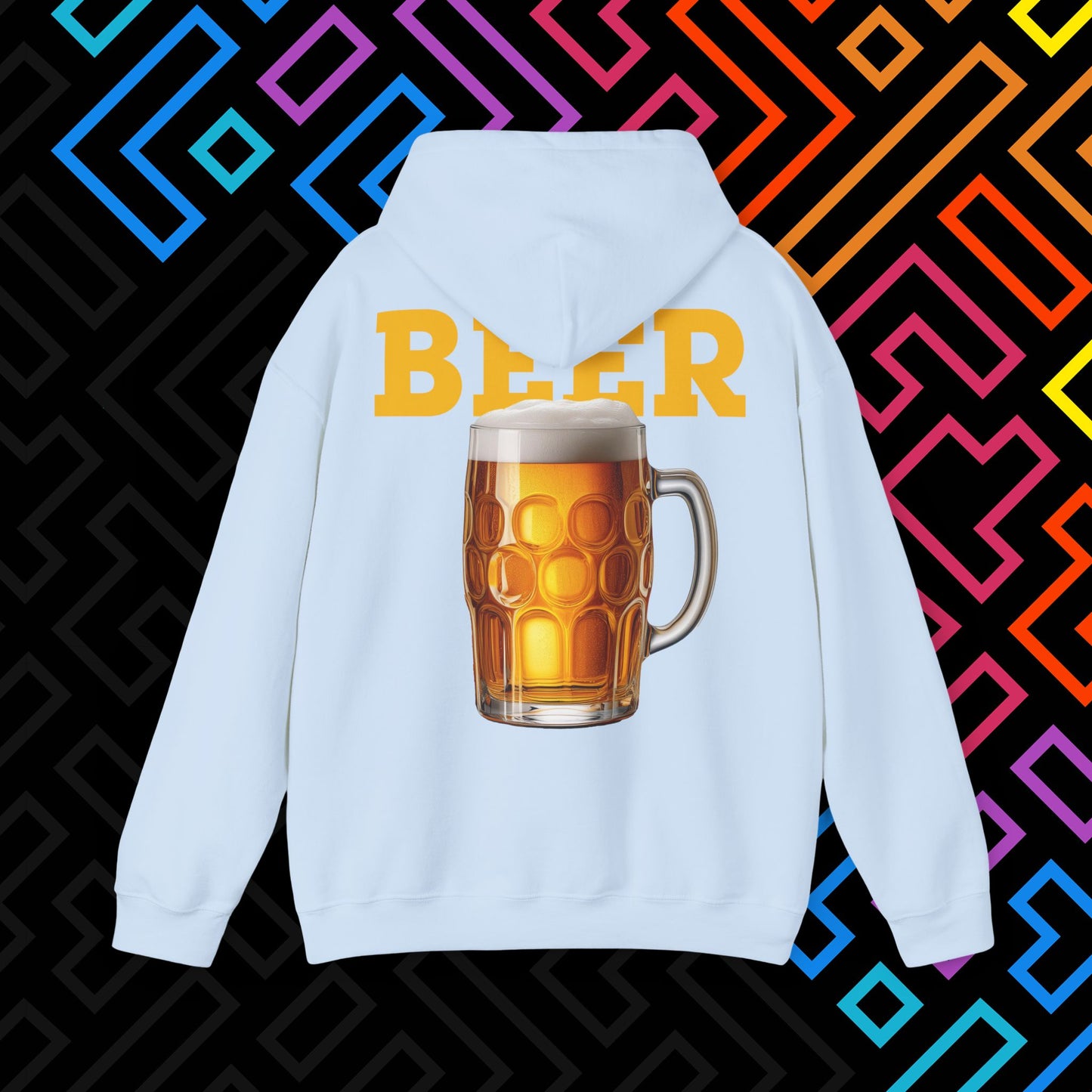 "Beer" Backprint Hoodie Unisex