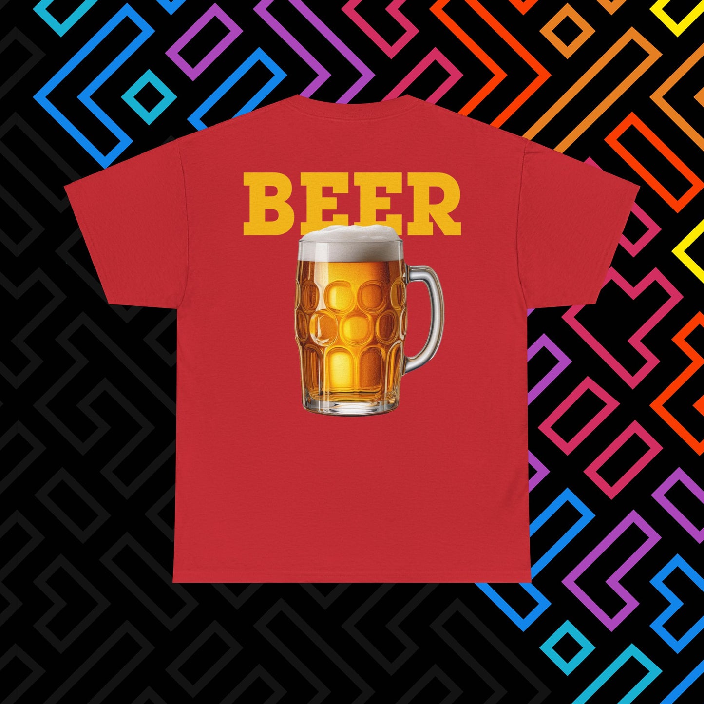 "Beer" Backprint T-Shirt Unisex